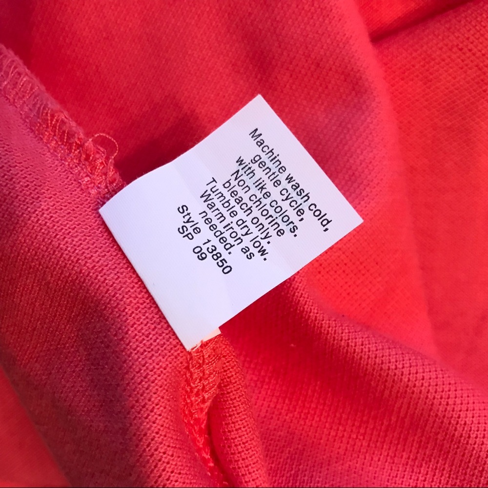 HP🎉 J. Crew Coral Pique V-Neck Dress (Size 4) - Picture 6 of 6